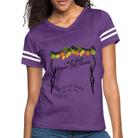 I will dwell in your tent Women’s Vintage Sport T-Shirt - vintage purple/white