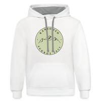 Ransomed Sukkot Contrast Hoodie - white/gray