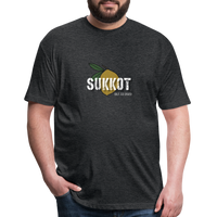 Sukkot Etrog Fitted Cotton/Poly T-Shirt by Next Level - heather black