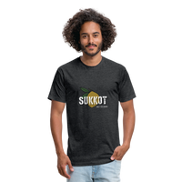 Sukkot Etrog Fitted Cotton/Poly T-Shirt by Next Level - heather black