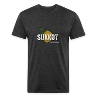 Sukkot Etrog Fitted Cotton/Poly T-Shirt by Next Level - heather black