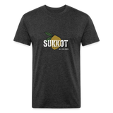 Sukkot Etrog Fitted Cotton/Poly T-Shirt by Next Level - heather black