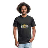 Sukkot Etrog Fitted Cotton/Poly T-Shirt by Next Level - heather black