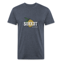 Sukkot Etrog Fitted Cotton/Poly T-Shirt by Next Level - heather navy