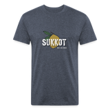 Sukkot Etrog Fitted Cotton/Poly T-Shirt by Next Level - heather navy