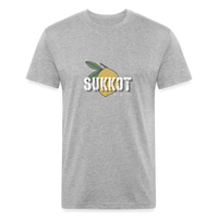 Sukkot Etrog Fitted Cotton/Poly T-Shirt by Next Level - heather gray