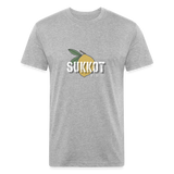 Sukkot Etrog Fitted Cotton/Poly T-Shirt by Next Level - heather gray