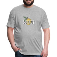 Sukkot Etrog Fitted Cotton/Poly T-Shirt by Next Level - heather gray