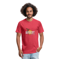 Sukkot Etrog Fitted Cotton/Poly T-Shirt by Next Level - heather red