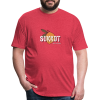 Sukkot Etrog Fitted Cotton/Poly T-Shirt by Next Level - heather red