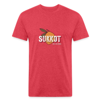 Sukkot Etrog Fitted Cotton/Poly T-Shirt by Next Level - heather red