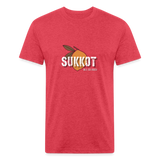 Sukkot Etrog Fitted Cotton/Poly T-Shirt by Next Level - heather red