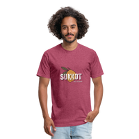 Sukkot Etrog Fitted Cotton/Poly T-Shirt by Next Level - heather burgundy