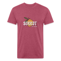 Sukkot Etrog Fitted Cotton/Poly T-Shirt by Next Level - heather burgundy