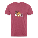 Sukkot Etrog Fitted Cotton/Poly T-Shirt by Next Level - heather burgundy