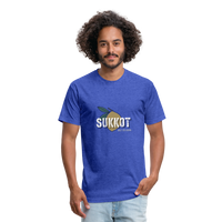 Sukkot Etrog Fitted Cotton/Poly T-Shirt by Next Level - heather royal