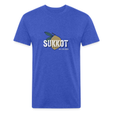 Sukkot Etrog Fitted Cotton/Poly T-Shirt by Next Level - heather royal