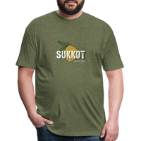 Sukkot Etrog Fitted Cotton/Poly T-Shirt by Next Level - heather military green