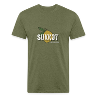 Sukkot Etrog Fitted Cotton/Poly T-Shirt by Next Level - heather military green