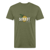 Sukkot Etrog Fitted Cotton/Poly T-Shirt by Next Level - heather military green