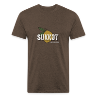 Sukkot Etrog Fitted Cotton/Poly T-Shirt by Next Level - heather espresso