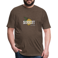 Sukkot Etrog Fitted Cotton/Poly T-Shirt by Next Level - heather espresso