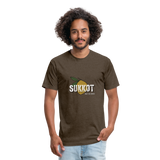 Sukkot Etrog Fitted Cotton/Poly T-Shirt by Next Level - heather espresso