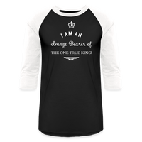 Image Bearer of the King! Baseball T-Shirt - black/white