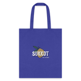 Sukkot Etrog Tote Bag - royal blue