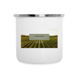 The King is in the Field! Camper Mug - white