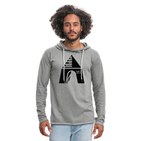 Live Dwell Abide Tabernacle Lightweight Terry Hoodie - heather gray