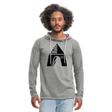 Live Dwell Abide Tabernacle Lightweight Terry Hoodie - heather gray