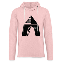 Live Dwell Abide Tabernacle Lightweight Terry Hoodie - cream heather pink