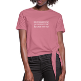 His Forever Love Women's Knotted T-Shirt - mauve