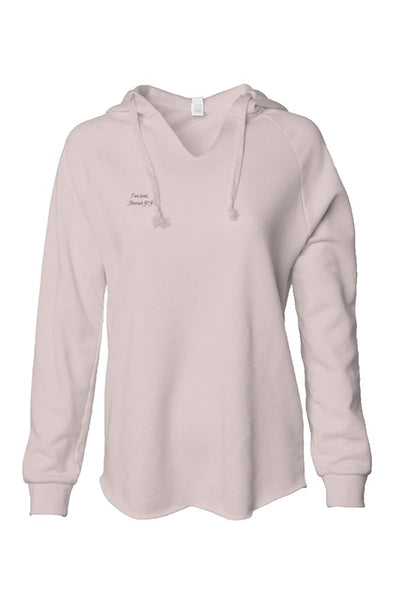 Womens Lightweight  Wash Hooded Sweatshirt-I Am loved