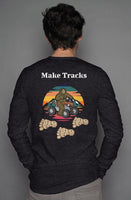 Make Tracks long sleeve henley