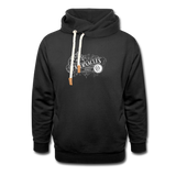 Shawl Collar Hoodie - black