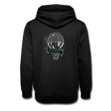 Shawl Collar Hoodie - black