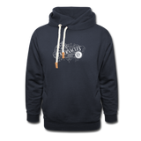 Shawl Collar Hoodie - navy