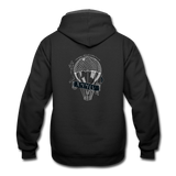 Contrast Hoodie - black/asphalt