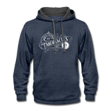 Contrast Hoodie - indigo heather/asphalt