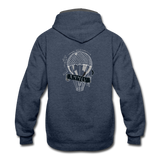 Contrast Hoodie - indigo heather/asphalt