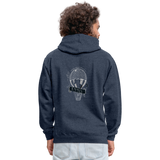 Contrast Hoodie - indigo heather/asphalt
