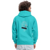 Contrast Hoodie - scuba blue/asphalt