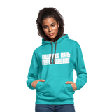 Awake not Woke Hoodie - scuba blue/asphalt