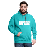 Awake not Woke Hoodie - scuba blue/asphalt