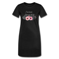 Women's T-Shirt Dress-I Am Loved Floral - black