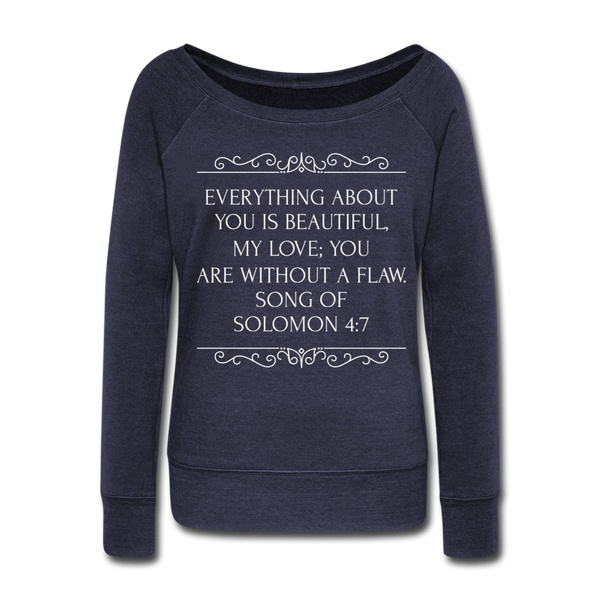 Without a Flaw Sweatshirt - melange navy