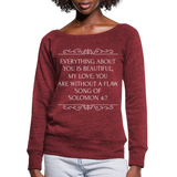 Without a Flaw Sweatshirt - cardinal triblend