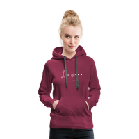 Women’s Premium Hoodie-Love IS - burgundy